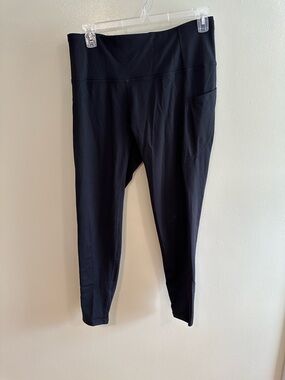 NWT The Gym People Black High-Waist Leggings XXL | Pocket Yoga Pants